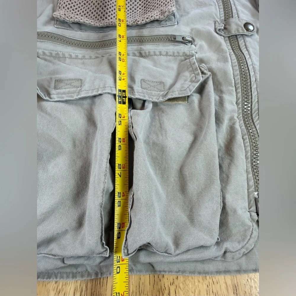 Vintage Banana Republic Safari & Travel Co. Hunting Fishing Khaki Vest Size XL